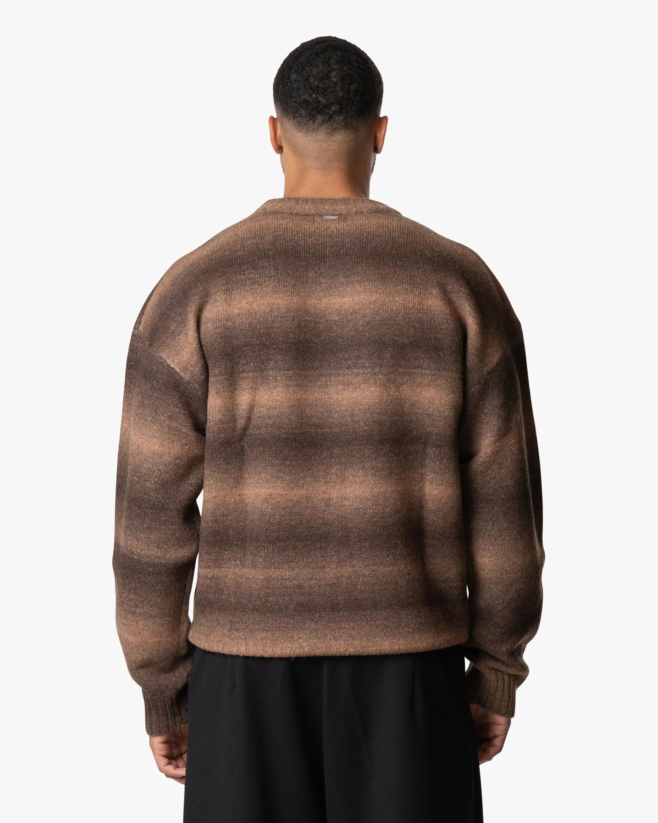 Aria Oversized Gradient Sweater | Brown/Orange - Image 4