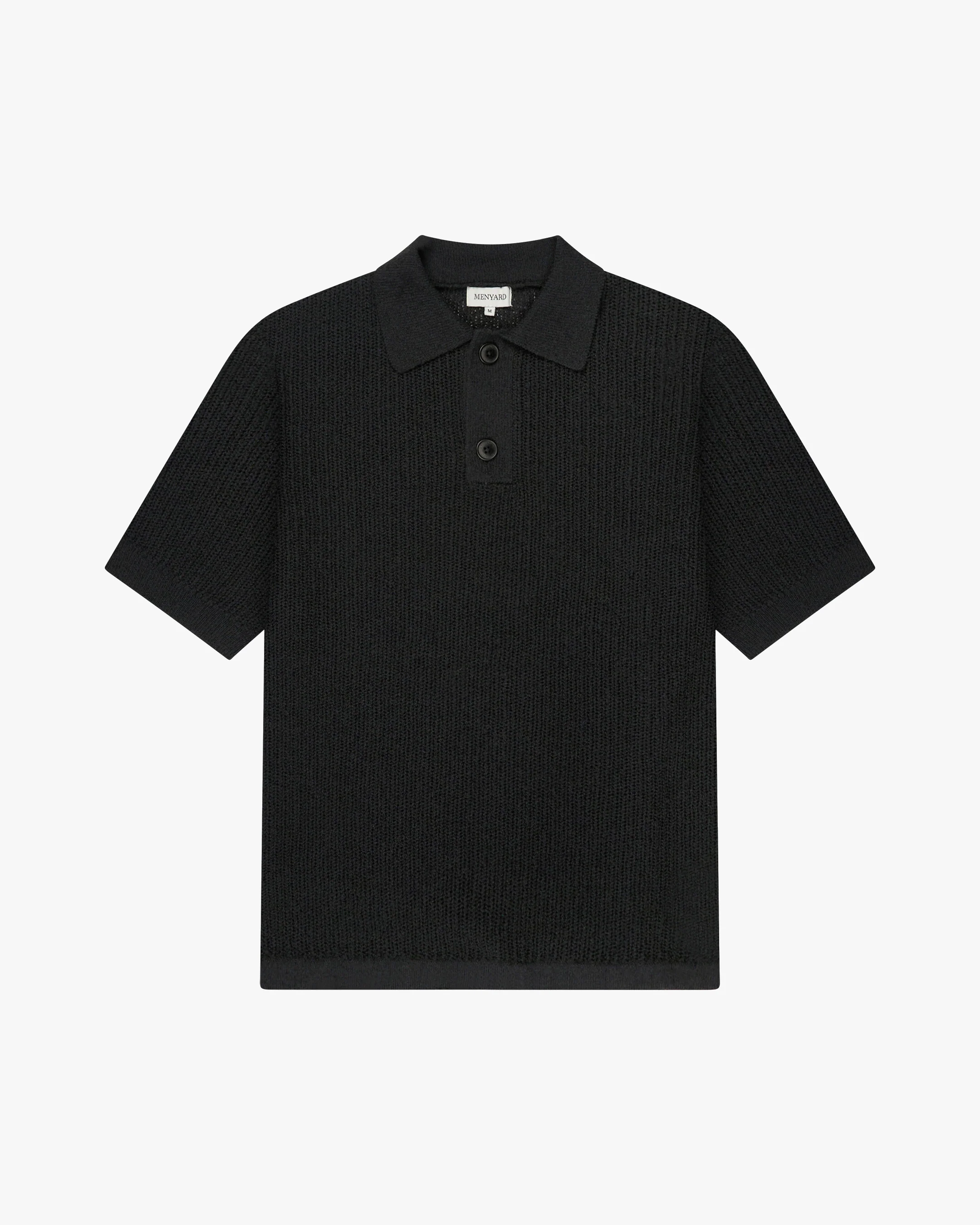 Biot Knitted Polo | Black - Image 3