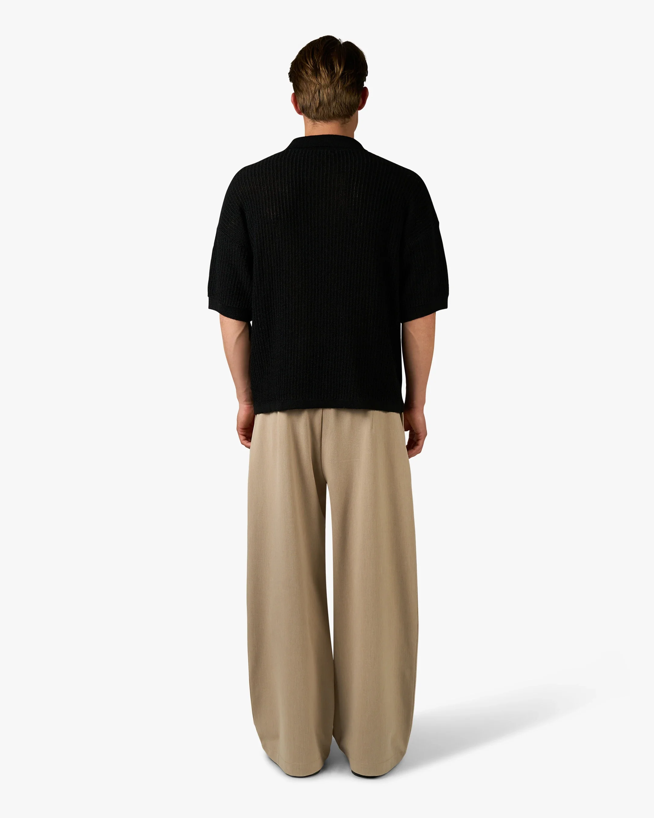 Biot Knitted Polo | Black - Image 4