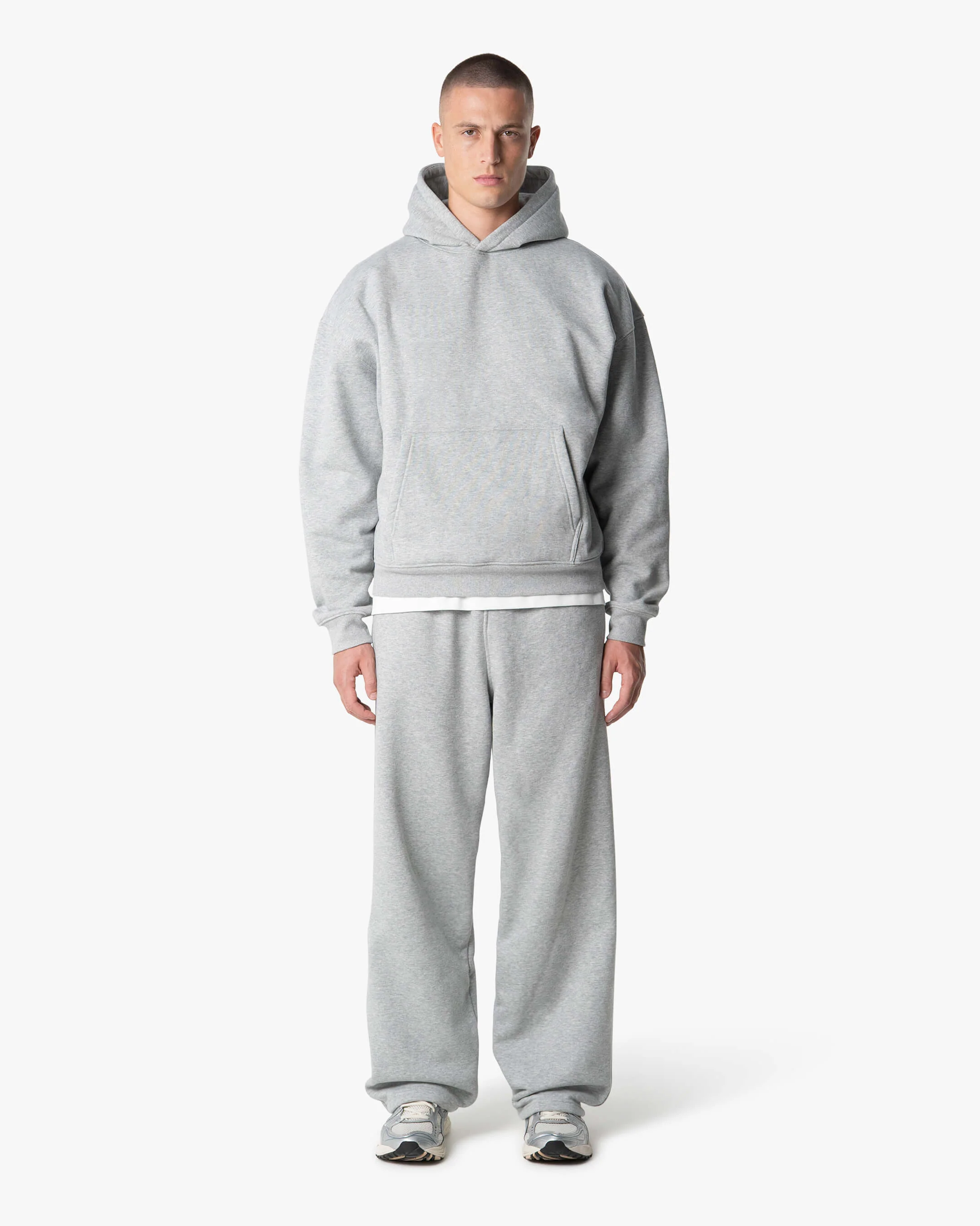 Blanks Set Hoodie | Grey Melee - Image 2