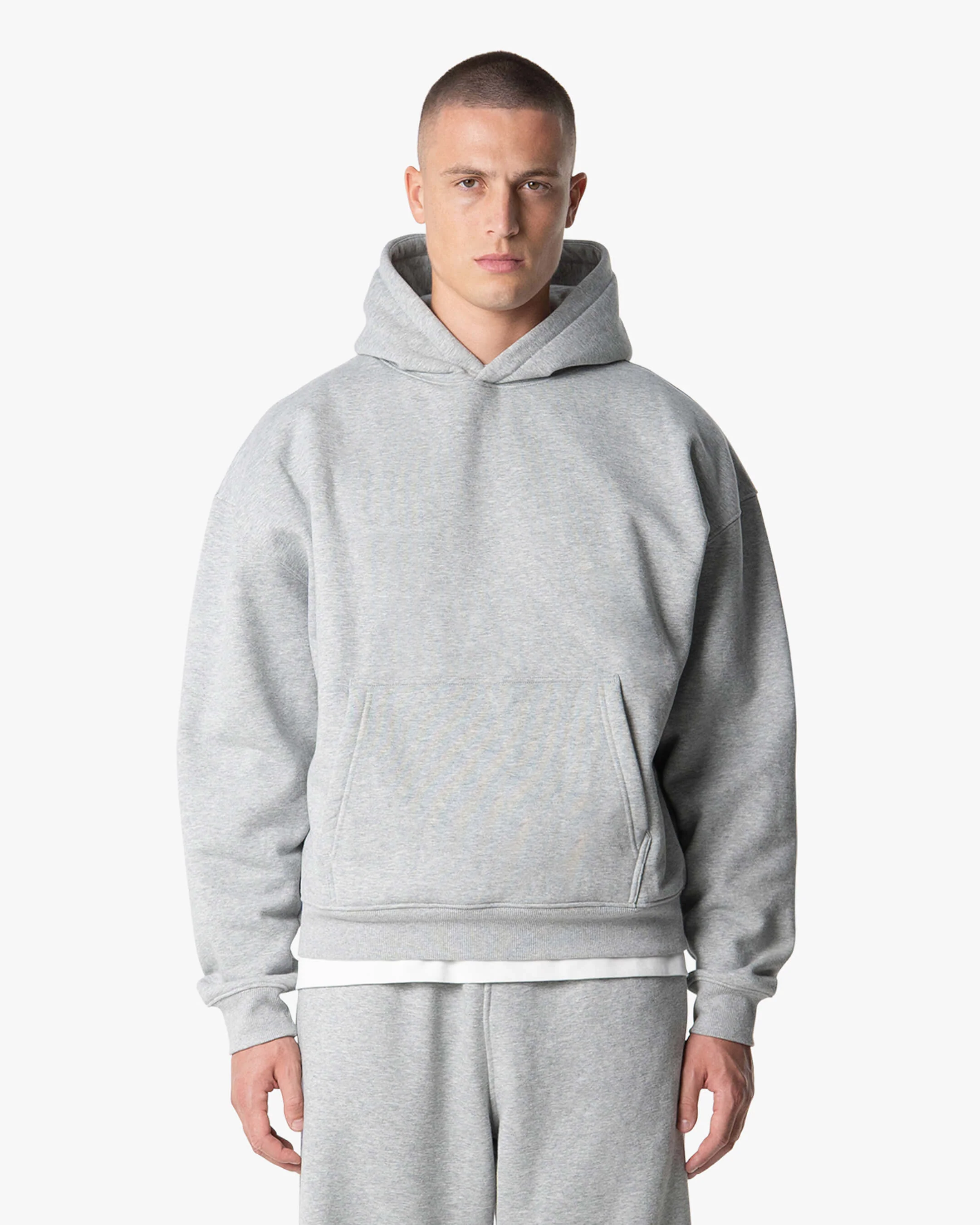 Blanks Set Hoodie | Grey Melee - Image 3