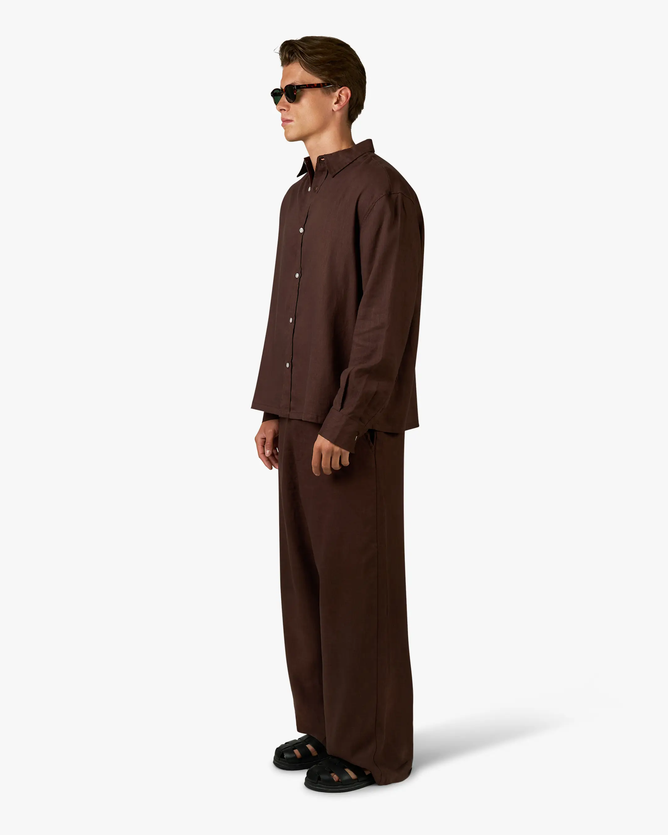 Cannes Linen Set | Brown - Image 4