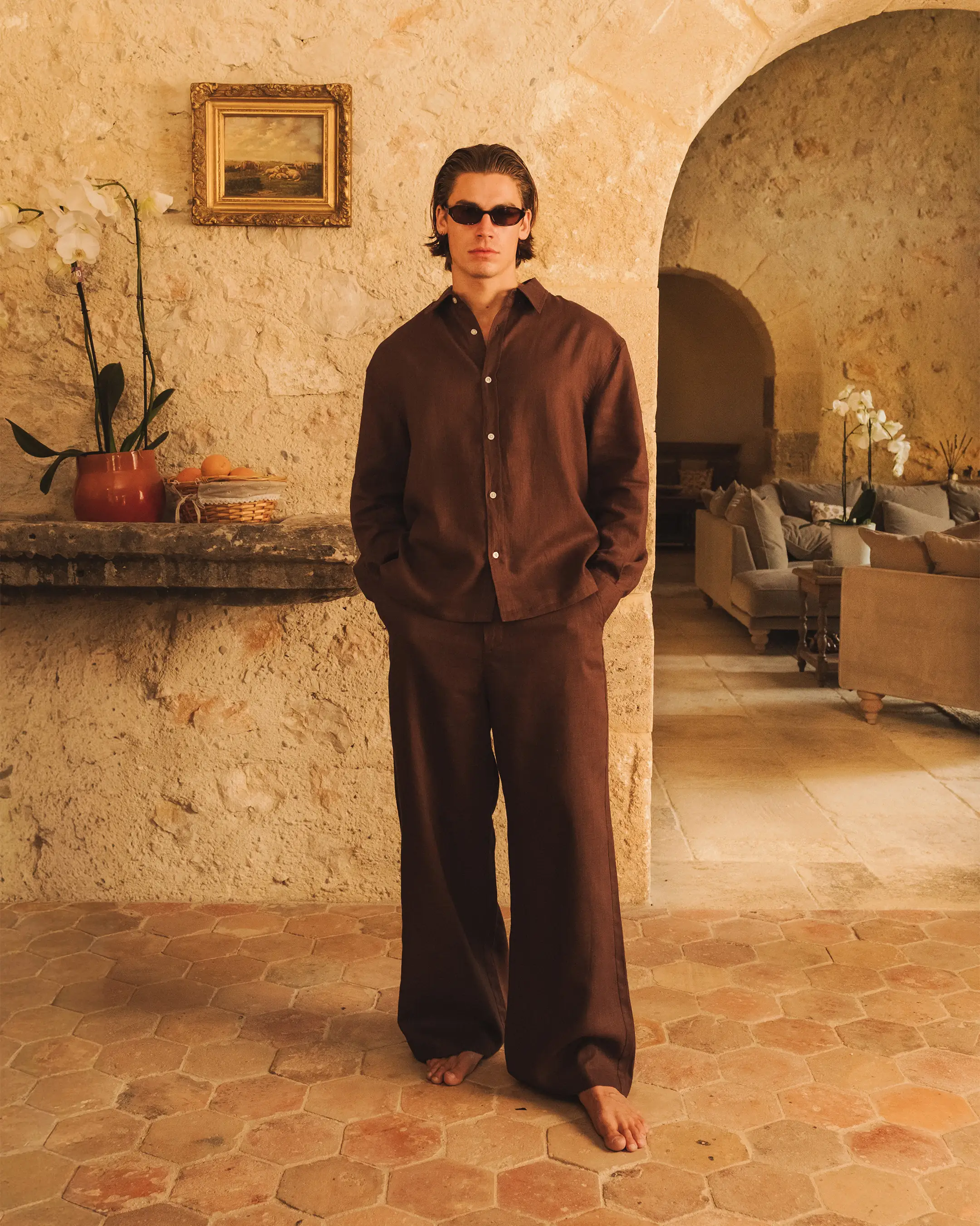 Cannes Linen Set | Brown - Image 5